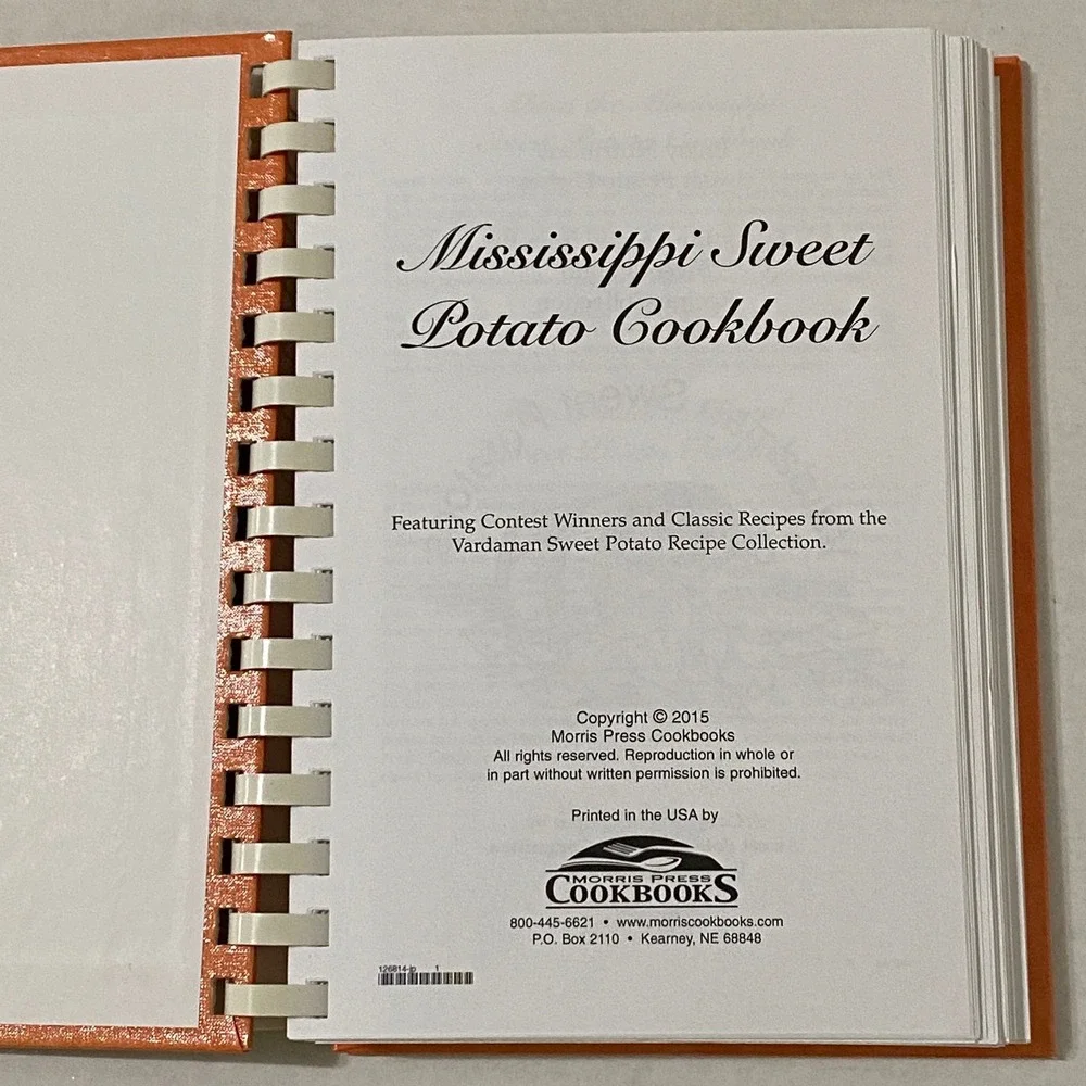 Mississippi Sweet Potato Cookbook Vardaman Recipe Collection HC Spiral 2015